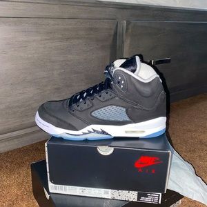 BNIB OG Jordan 5 Oreo Moonlight black suede Nike retro leather Jordan’s